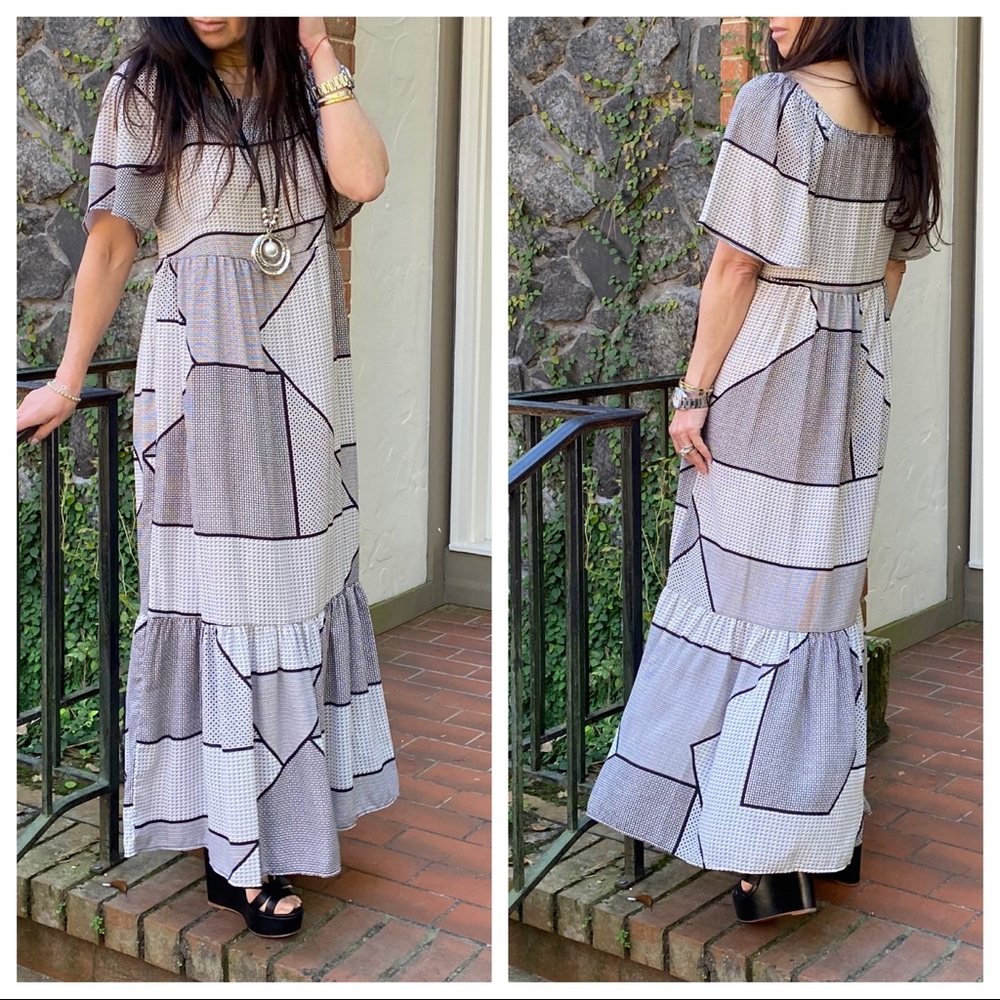 Chic Bohemian Boho Gypsy Maxi Dress
